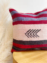 Load image into Gallery viewer, Wool Kilim Rug Pillow 16in x16in
