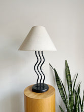Load image into Gallery viewer, 1980s Postmodern Memphis Style Wave Table Lamp
