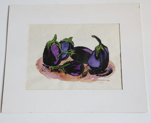 EggplantStill Life Painting Sherie Ontjes by