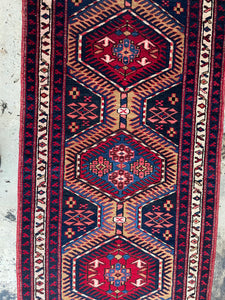 Vintage Hand Knotted Wool Rug