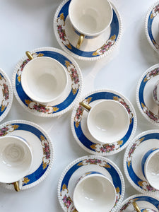 Ivory Porcelain by Sebring Tea Set - Service for 10