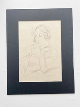 Load image into Gallery viewer, Profile of a Woman in the Style of Henri Matisse
