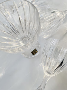 Set of Four Cyrstal Wine Glasses