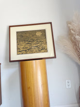 Load image into Gallery viewer, Signed  &amp; Framed Silkscreen, limited edition 23/100. Titled Moon &amp; Water and signed Margaret Morris 1962
