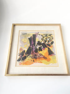 Framed Abstract Limited Edition Signed Print