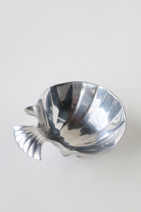Vintage Wilton Co. Armetale Metal Pewter Clam Scallop Shell Bowl Dish Trinket