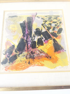 Framed Abstract Limited Edition Signed Print