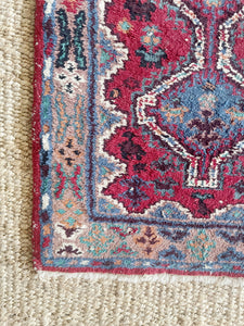 Vintage Hand Knotted Wool Rug
