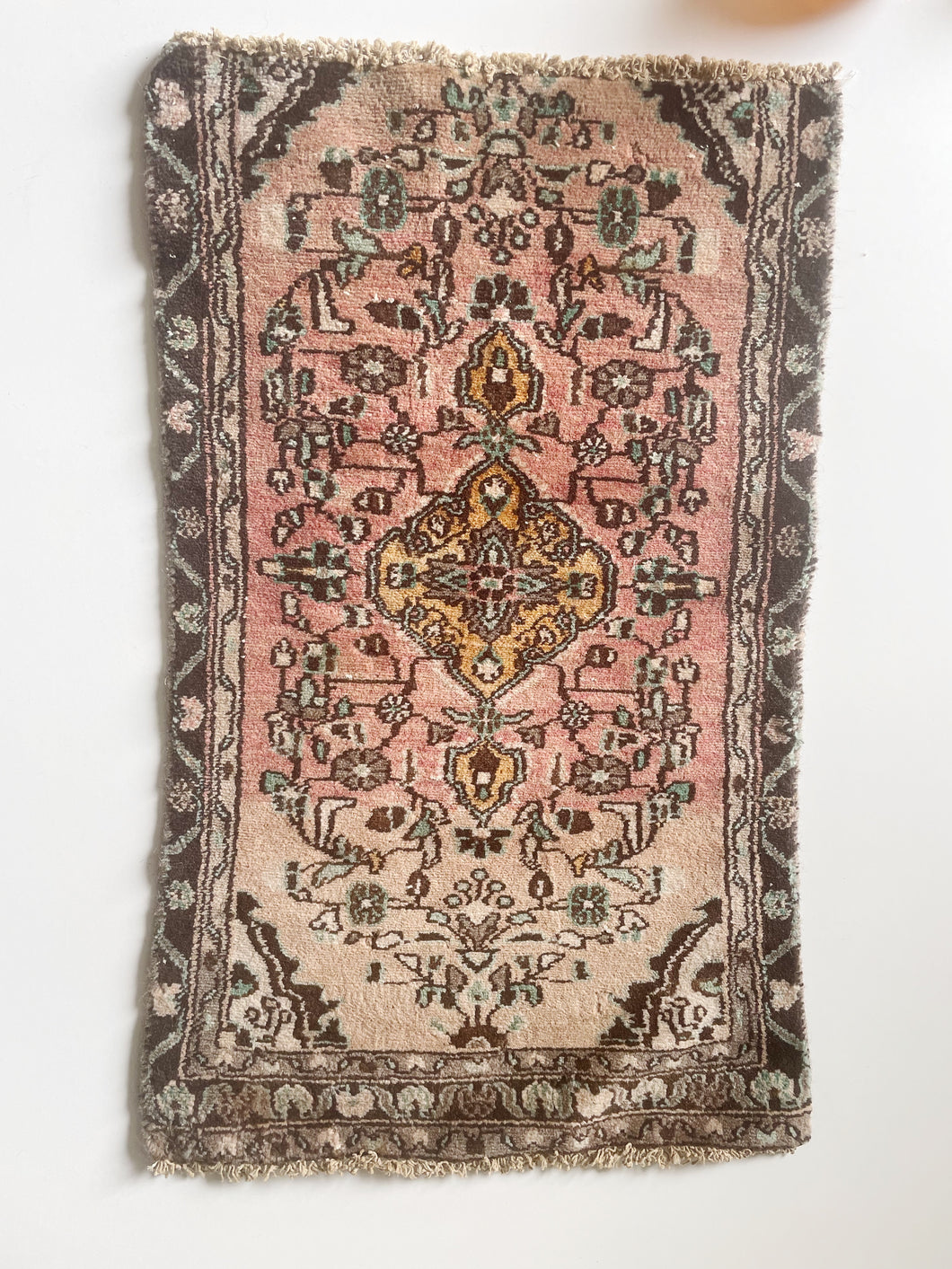 Vintage Handknotted Wool Rug