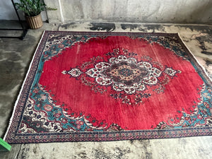Vintage Wool Hand Knotted Rug