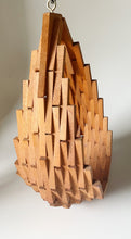 Load image into Gallery viewer, Huge Mid Century Modern Wooden Plant Hanger

