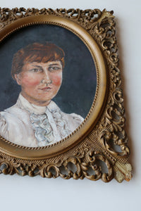 Vintage Oil Painting Portrait