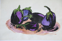 Load image into Gallery viewer, EggplantStill Life Painting Sherie Ontjes by

