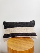 Load image into Gallery viewer, Striped Wool Kilim Rug Pillow 12x24
