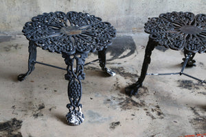 Pair of Wrought Iron Side Tables