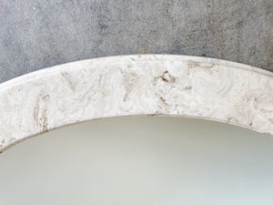 Oval Marble Wall Miror