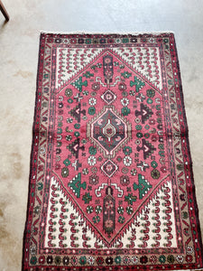 Vintage Hand-Knotted Wool Rug