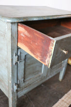 Load image into Gallery viewer, Antique Blue Painted Cabinet
