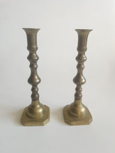 Load image into Gallery viewer, Pair of Brass Candle Sticks
