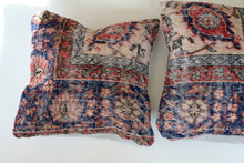 Load image into Gallery viewer, Pair of Hand-Knotted Wool Rug Pillows
