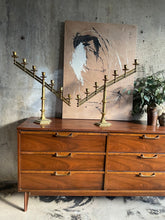 Load image into Gallery viewer, Rostand Judaica Ecclesiastical Brass Candelabras
