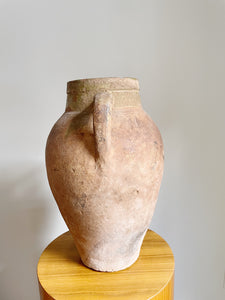 Vintage Primitive Capri Terracotta Olive Jar Vessel // Vase