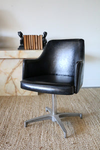 Mid Century Modern Swivel Arm Chair