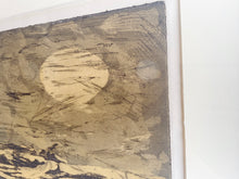 Load image into Gallery viewer, Signed  &amp; Framed Silkscreen, limited edition 23/100. Titled Moon &amp; Water and signed Margaret Morris 1962
