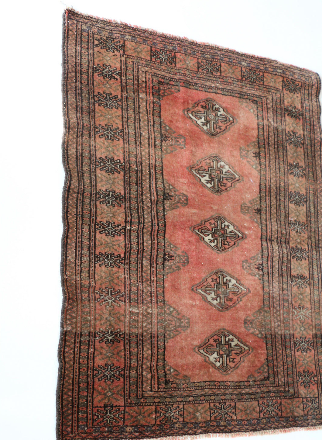 Vintage Hand Knotted Wool Rug