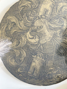 Antique Brass Rubbing Dated 1570