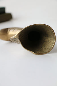 Brass Boot Vase