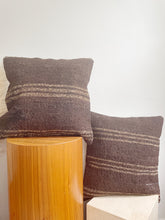 Load image into Gallery viewer, Pair of Kilim Wool Rug Pillows 18in x18in
