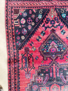 Vintage Hand Knotted Wool Rug