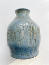 Load image into Gallery viewer, Handmade Ceramic Blue Vase
