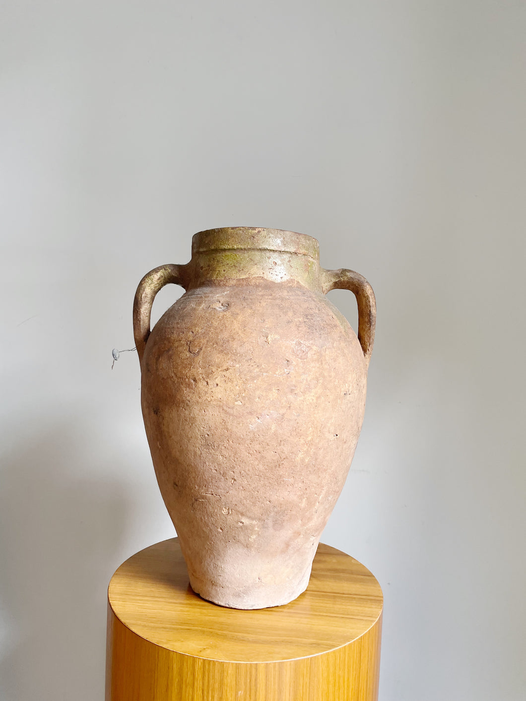 Vintage Primitive Capri Terracotta Olive Jar Vessel // Vase