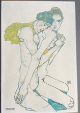Load image into Gallery viewer, “Friendship” by Egon Schiele Vintage Framed Print
