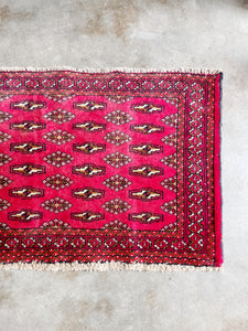 Vintage Hand-Knotted Wool Rug