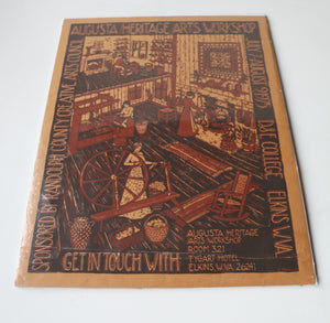 Augusta Heritage Arts Workshop Poster 1975, D&E College  Elkins W.VA
