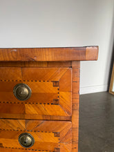 Load image into Gallery viewer, Antique Fruit Wood Twin Pedestal Partner Desk
