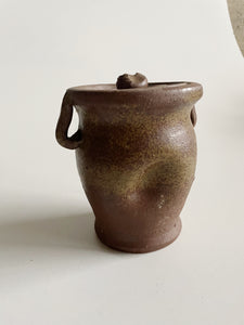Two -Handled Handmade Pinched jar /vase