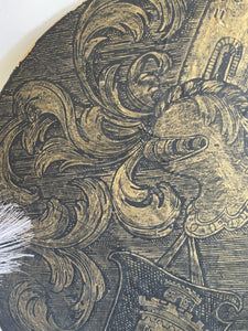 Antique Brass Rubbing Dated 1570