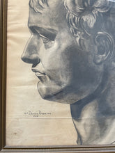 Load image into Gallery viewer, Antique Original Charcoal Drawing of Classical Sculture
