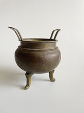 Load image into Gallery viewer, Brass Footed Planter with Dragon Motif

