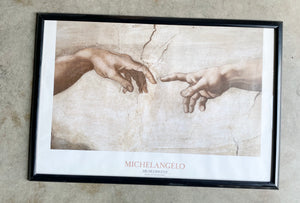 Hands of God and Adam Framed Poster