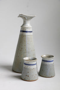 Stoneware Decanter & Cups