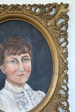 Load image into Gallery viewer, Vintage Oil Painting Portrait

