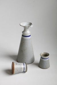 Stoneware Decanter & Cups