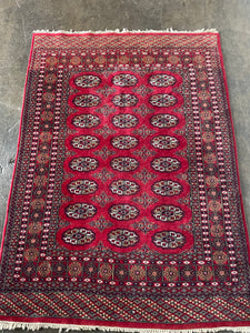 Vintage Hand-knotted Wool Rug