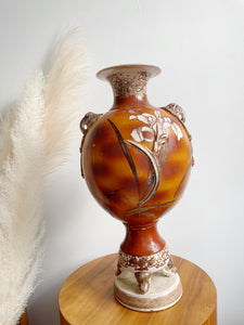 Ornate Vase with Elephant Head Handles