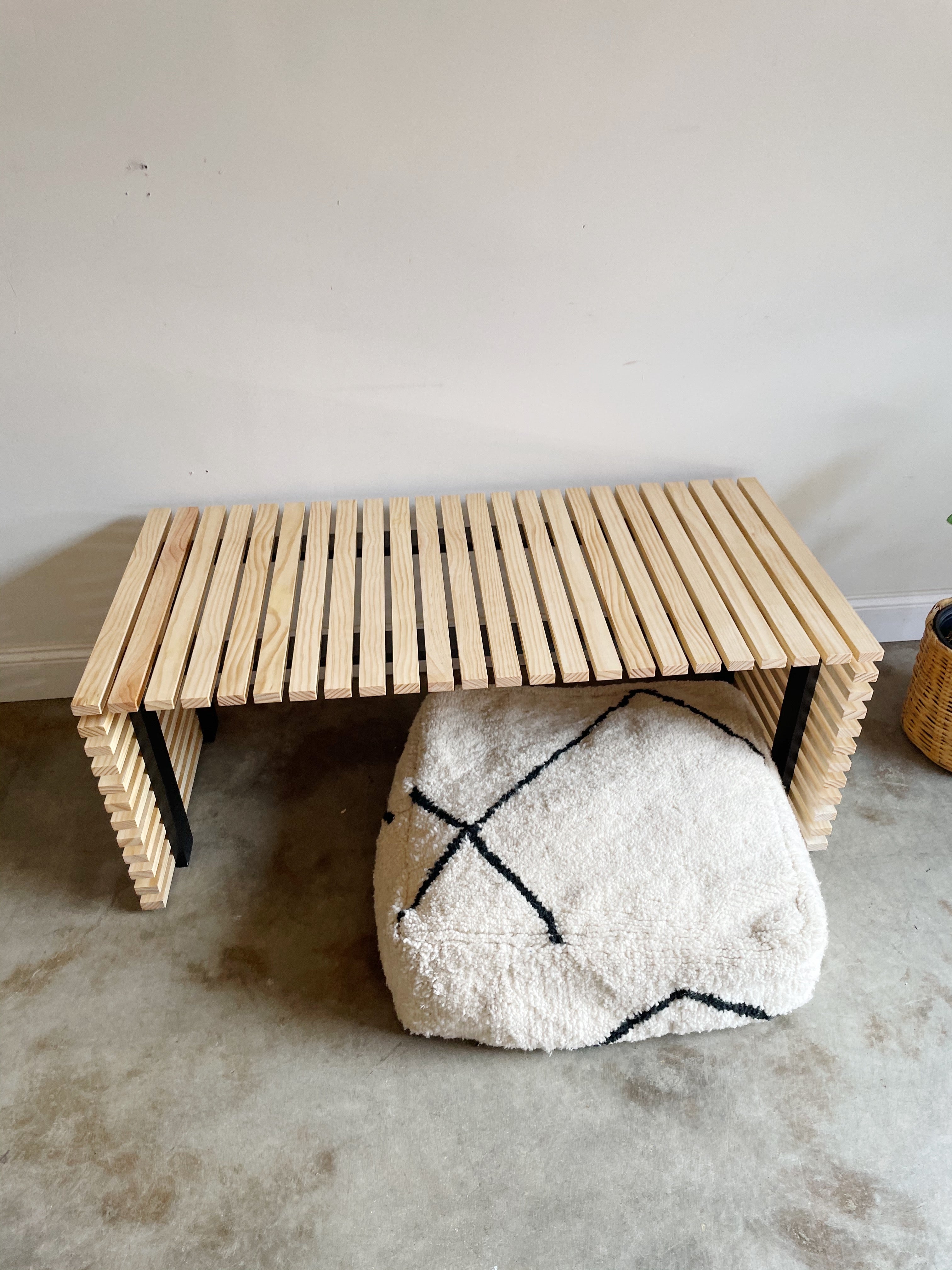 Locally Made Slatted Coffee Table – Brick Alley Co.